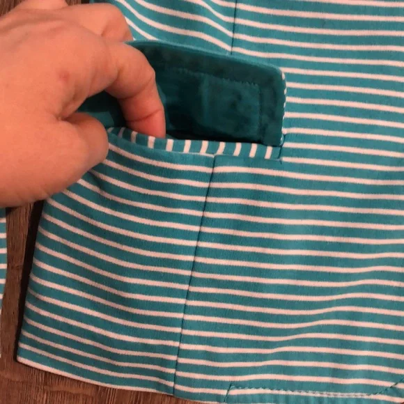 TALBOTS Cotton Blend Striped Blazer Jacket - Picture 4 of 11